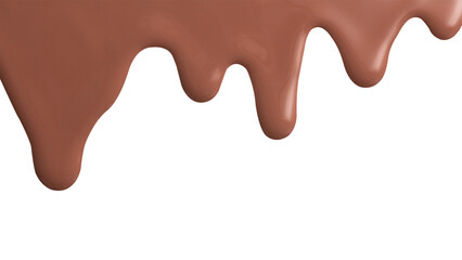 Brown dripping paint png element