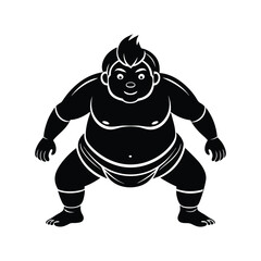 boy sumo silhouette