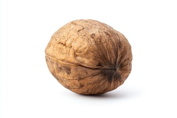 Walnut, nut, isolated on white background, full depth of field , ai