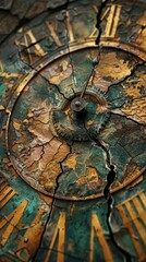 Cracked Clock Face.