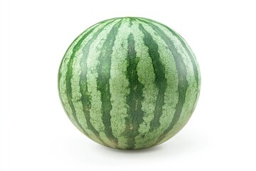 Watermelon isolated on white background, full depth of field , ai