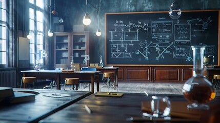 School science and education concept 