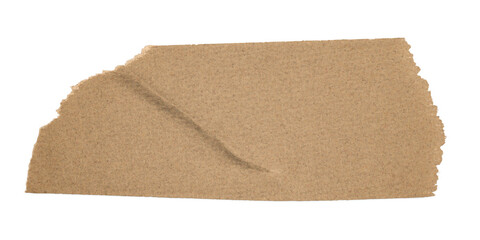 Brown washi tape png, journal sticker, collage element