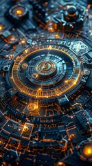 Futuristic Clockwork Mechanism.