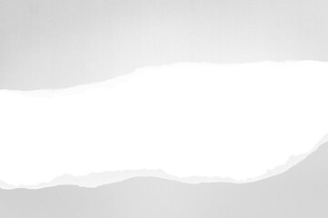 Gray png border, torn paper design, transparent background