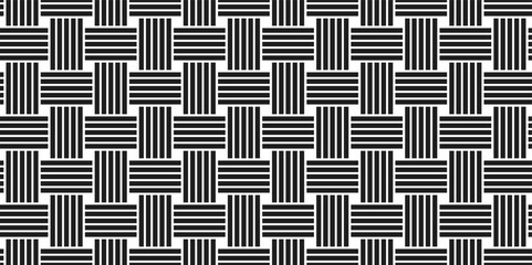 Weave seamless pattern, vector linear background with woven texture, textile knitted repeat tiling wallpaper, perfect simplistic minimal design.