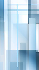 Digital blue and white abstract geometric figure poster background