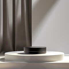 Beautiful Of 3d Realistic Of Empty podium mockup stage realistic for Product Showcase