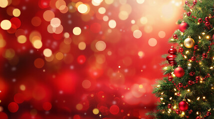 Christmas Morning with a Christmas tree