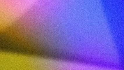Colorful 4K gradient with a grainy texture, blending hues of blue, purple, and yellow. Perfect for modern backgrounds, digital art, and wallpaper designs