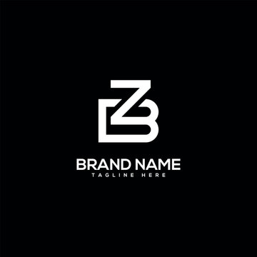 BZ ZB Alphabet Letter logo design. Initial Vector Element.
