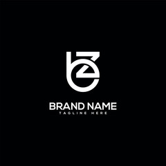 BZ ZB Alphabet Letter logo design. Initial Vector Element.