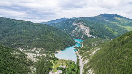 Verdonschlucht mit Fluss Verdon in der französischen Provence