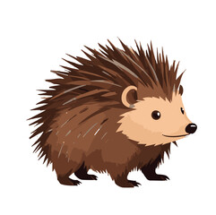 Cute and Shy Porcupine Clipart image