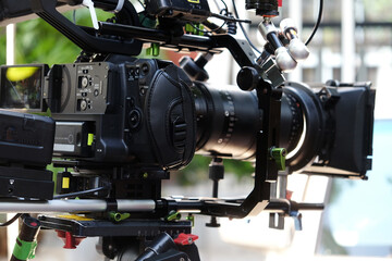 Fototapeta premium Video camera , film crew production