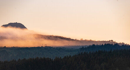 Early morning country side view of Northern Norway