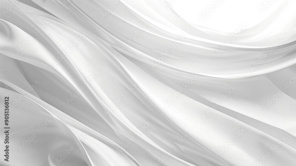Poster abstract white background with smooth gradients and plenty of copy space, suitable for versatile adv