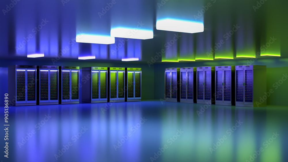 Aufkleber server. server data center. backup, mining, hosting, mainframe, farm and computer rack with storage 
