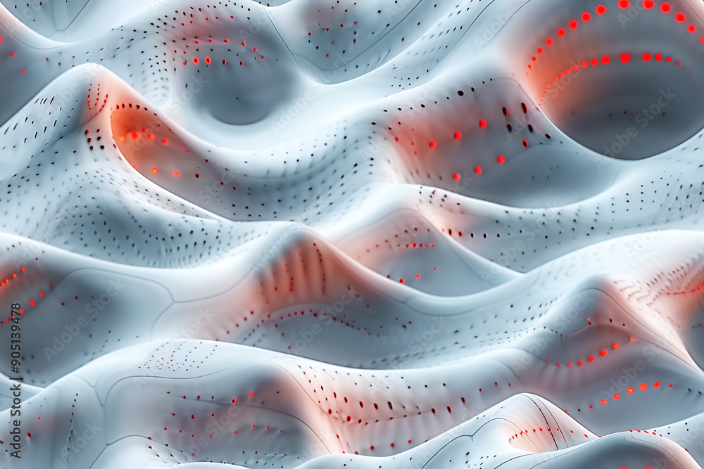 Poster a seamless abstract pattern with vibrant geometric shapes, creating a dynamic background. perfect fo