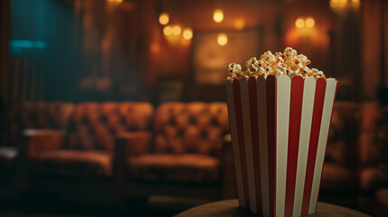 Cinema concept, popcorn, tikets 