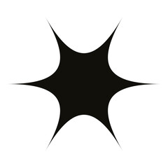 Sparkle shape png, transparent background