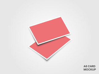 A6 card DL flyer mockup template design