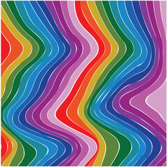 psychedelic illustration waves, marbling background, multicolored wallpaper graphic design.Wavy Swirl Seamless pattern.