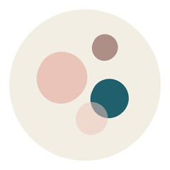 Round doodle social story highlight sticker overlay