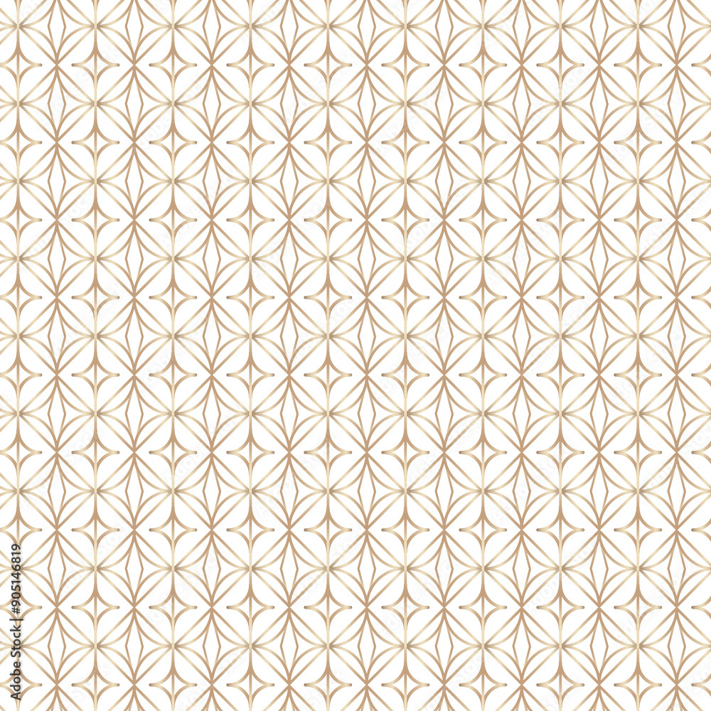Poster golden round geometric patterned background design element