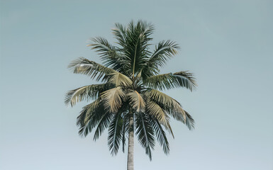 A serene palm tree