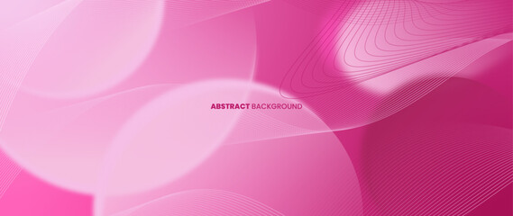 Abstract pink gradient background with gradient. With abstract pattern of circles arranged randomly.