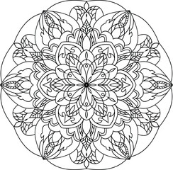 Mandala Coloring Book Page for every age , Mandala Patterns stock art 