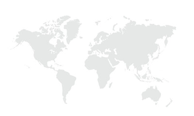 World map Grayscale,isolated on white background for website layouts,background,education, precise,customizable,Travel worldwide,map silhouette backdrop,earth geography, political,reports.