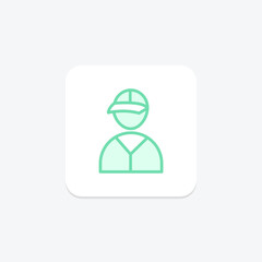 Volunteer Team duotone line icon , vector, pixel perfect, illustrator file