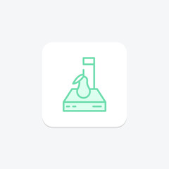 Volunteer Service duotone line icon , vector, pixel perfect, illustrator file