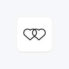 Volunteer Engagement line icon , vector, pixel perfect, illustrator file