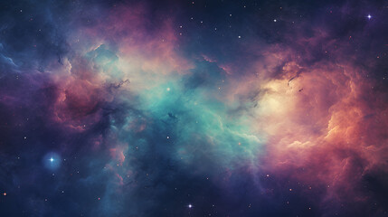 Obraz premium Galactic Nebula Gradient