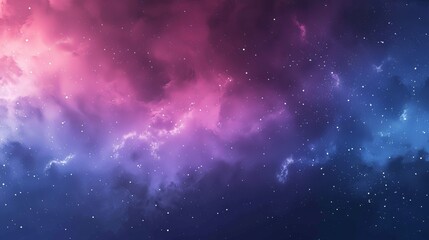 Fototapeta premium Vibrant Cosmic Cloud Over a Starry Night Sky