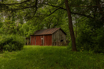 Abandoned barn in the Delaware Water Gap National Recreation Area