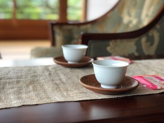 cup of tea on table