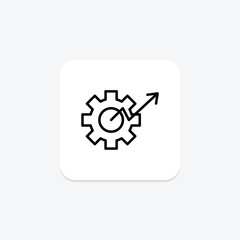 Performance Management line icon , vector, pixel perfect, illustrator file