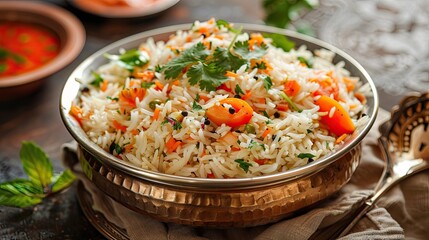 Indian vegan cuisine jeera basmati rice