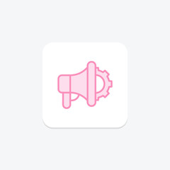 Marketing Management duotone line icon , vector, pixel perfect, illustrator file