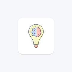 Innovation Management lineal color icon , vector, pixel perfect, illustrator file