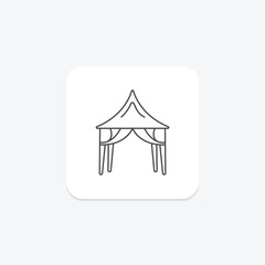 Event Management thinline icon , vector, pixel perfect, illustrator file