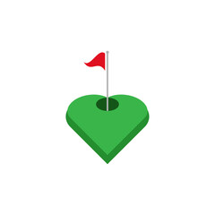 Love Golf Hole Logo