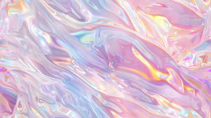 Fototapeta premium Shiny Iridescent background Seamless texture
