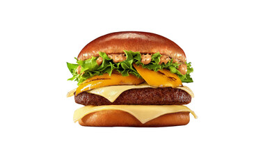 hamburger isolated on white
