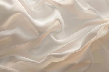 Fototapeta premium Abstract Draped White Fabric with Delicate Texture