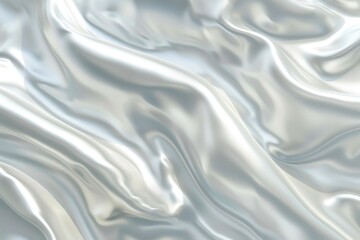 Obraz premium Abstract Draped White Fabric with Smooth, Silky Texture